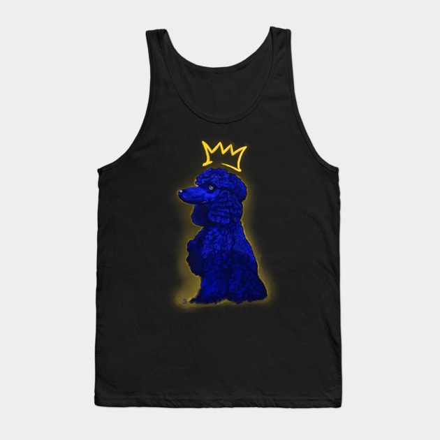 ROHyal Poodle In Blue Tank Top by lsjordan